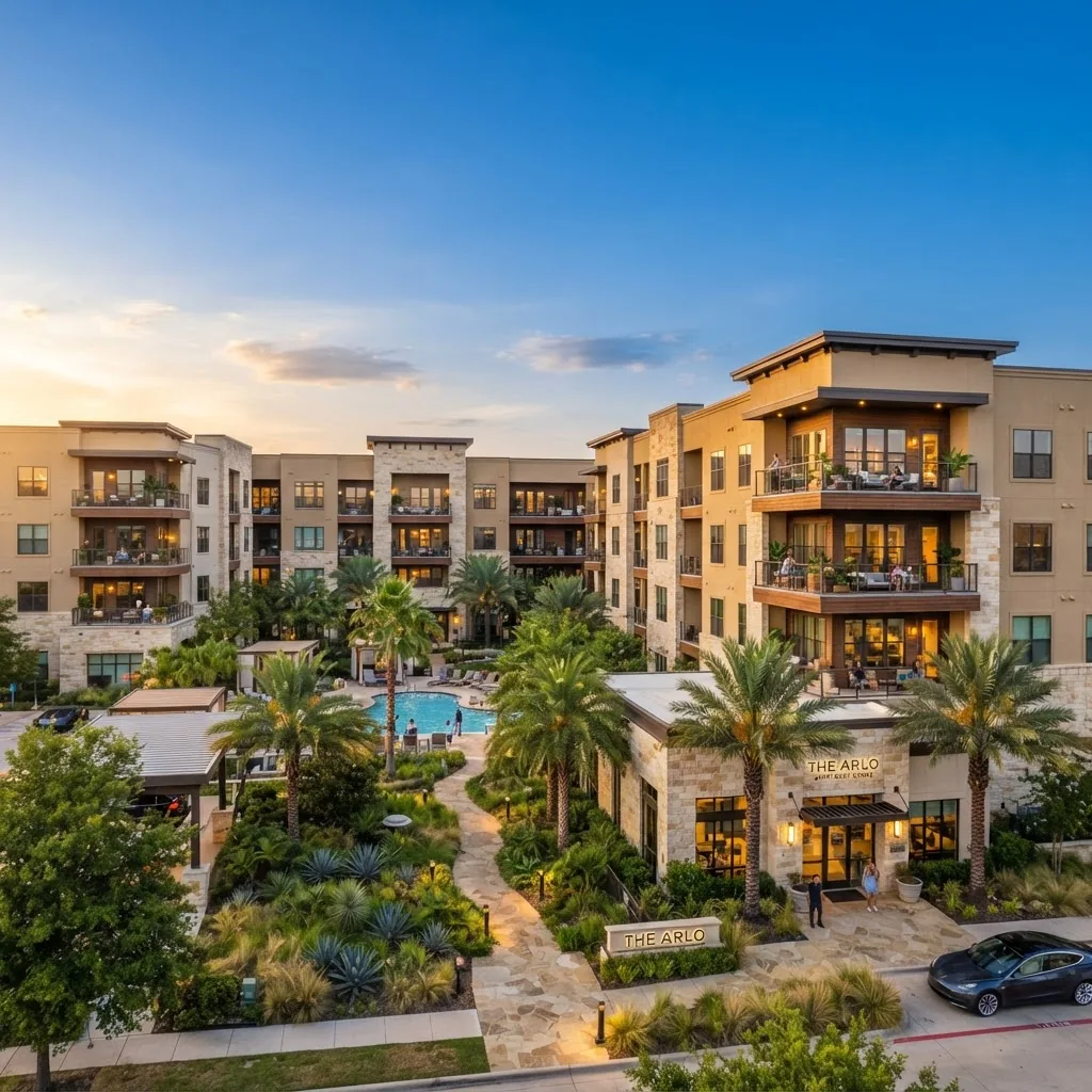 Modern multifamily apartment complex
